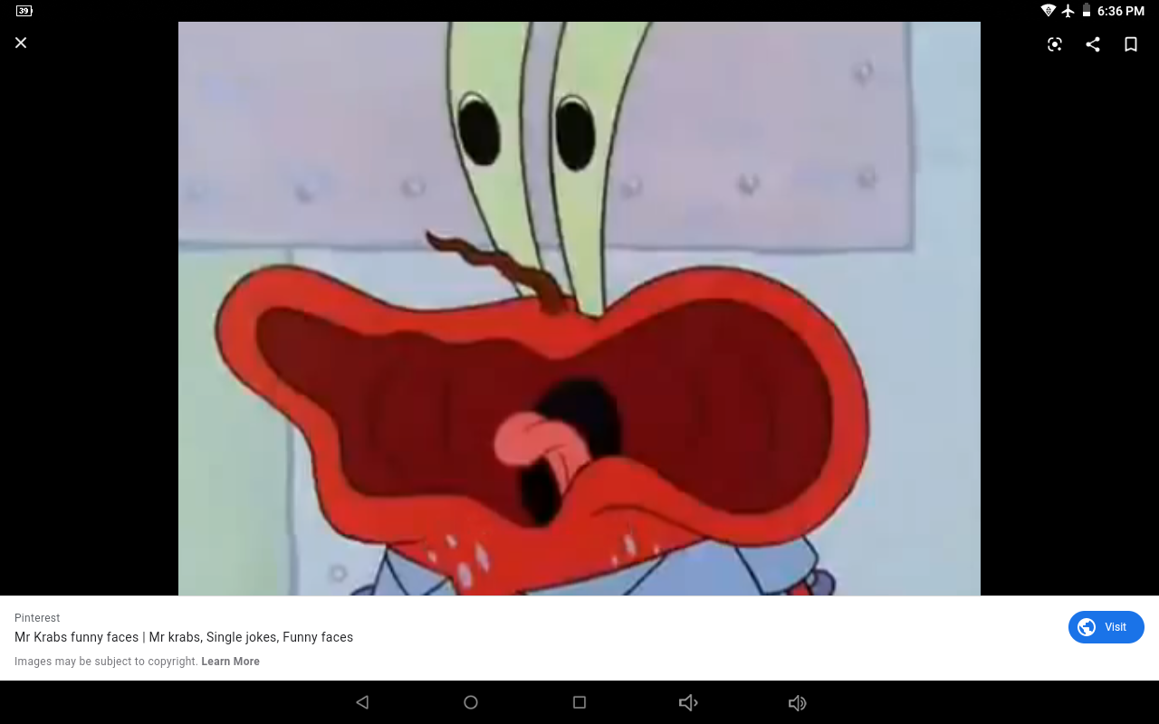 Freaking out Mr. Krabs Template.