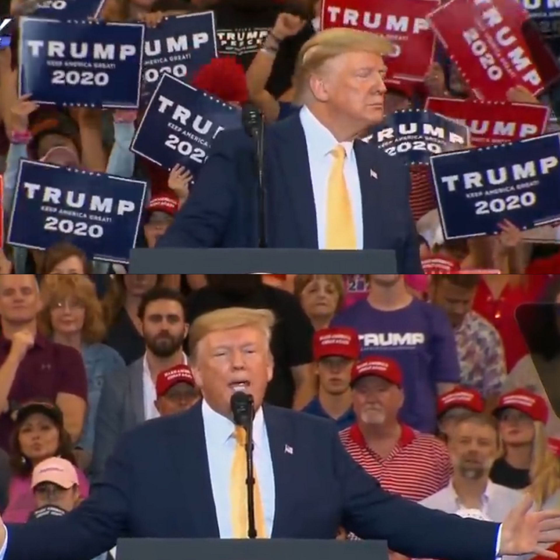 Trump MAGA rally Blank Meme Template