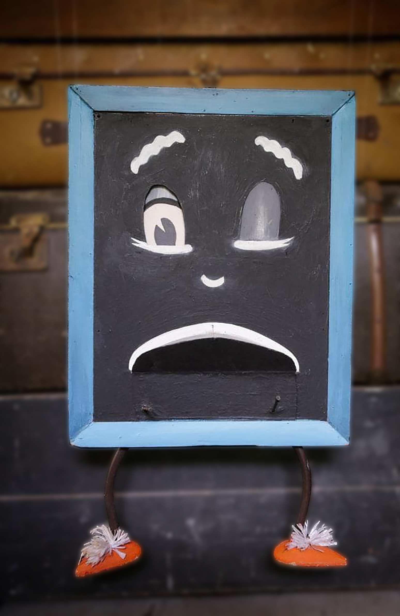 Black Board Puppet Blank Meme Template