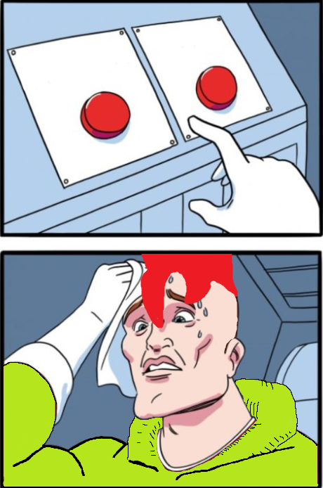Android 16 2 buttons Blank Meme Template