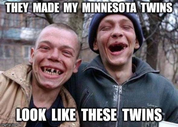 Ugly Twins Meme | THEY  MADE  MY  MINNESOTA  TWINS LOOK  LIKE  THESE  TWINS | image tagged in memes,ugly twins | made w/ Imgflip meme maker