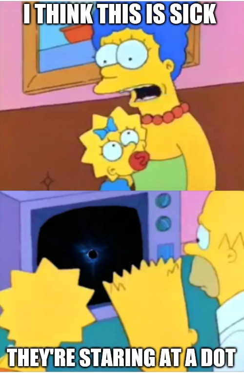 I THINK THIS IS SICK; THEY'RE STARING AT A DOT | image tagged in fortnite,simpsons | made w/ Imgflip meme maker