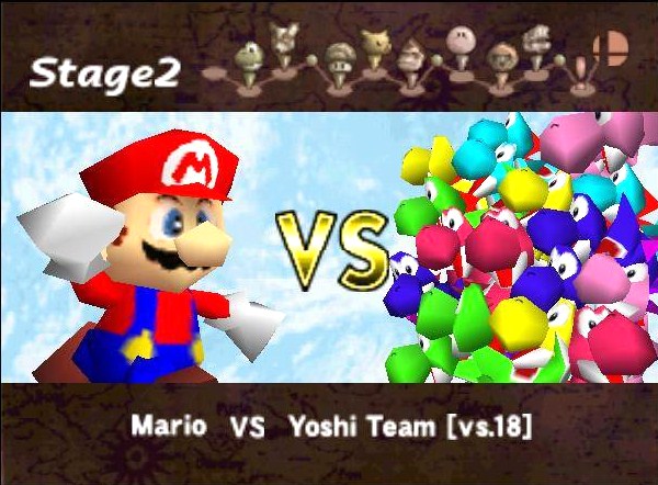 Mario vs Yoshi Team Blank Meme Template