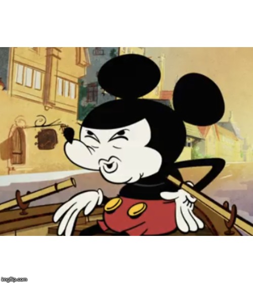 Mickey Mouse Brain Meme