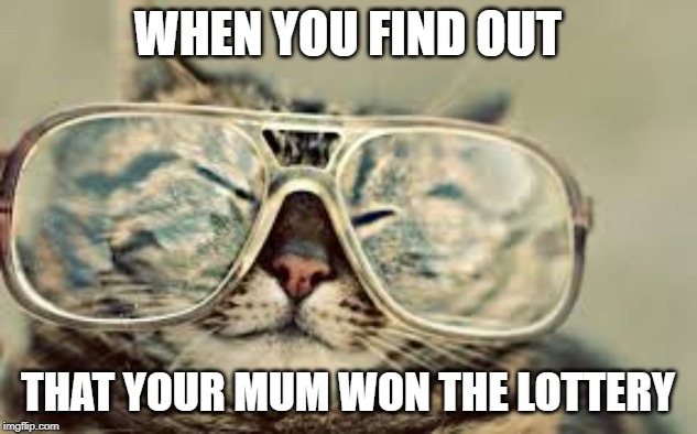 WHEN YOU FIND OUT; THAT YOUR MUM WON THE LOTTERY | image tagged in custom template | made w/ Imgflip meme maker