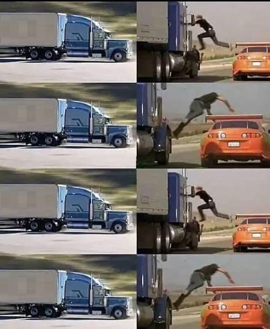 High Quality Fast and furious jump Blank Meme Template