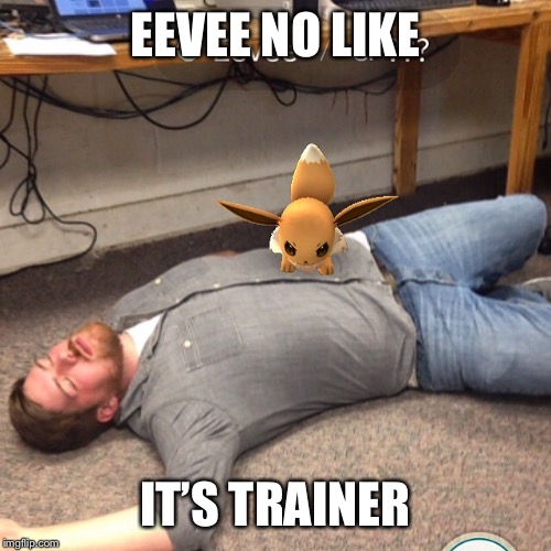 Angry Eevee | EEVEE NO LIKE; IT’S TRAINER | image tagged in angry eevee | made w/ Imgflip meme maker