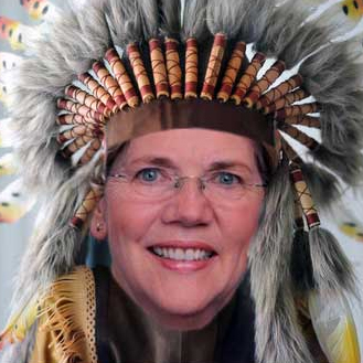 Elizabeth Warren headress Blank Meme Template