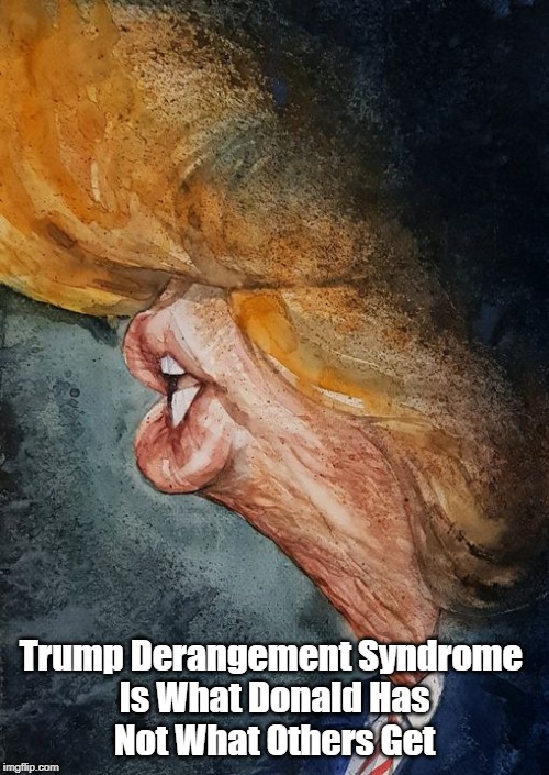 Reprise: "Trump Derangement Syndrome" Is What Donald Has, Not What Others Get | Trump Derangement Syndrome 
Is What Donald Has
Not What Others Get | image tagged in trump derangement syndrome,despicable donald,deplorable donald,dishonest donald,mafia don,dishonorable donald | made w/ Imgflip meme maker