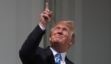 High Quality Trump Pointing Up Blank Meme Template