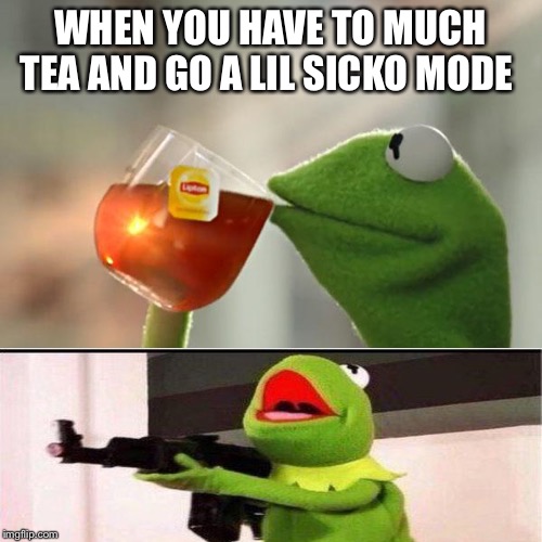 But That's None Of My Business | WHEN YOU HAVE TO MUCH TEA AND GO A LIL SICKO MODE | image tagged in memes,but thats none of my business,kermit the frog | made w/ Imgflip meme maker