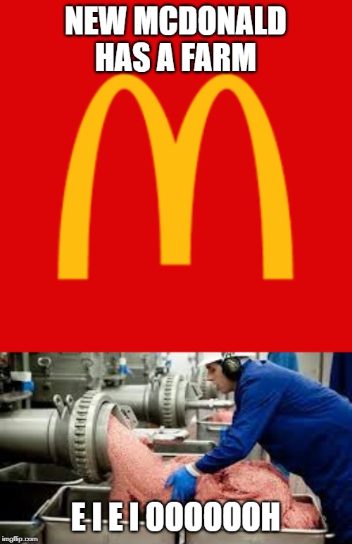 NEW MCDONALD HAS A FARM E I E I OOOOOOH | made w/ Imgflip meme maker