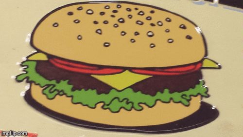 Burger! | image tagged in gifs,food | made w/ Imgflip images-to-gif maker