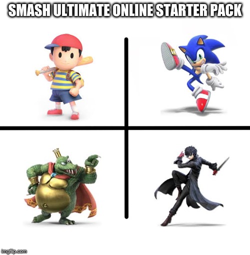 Blank Starter Pack | SMASH ULTIMATE ONLINE STARTER PACK | image tagged in memes,blank starter pack | made w/ Imgflip meme maker