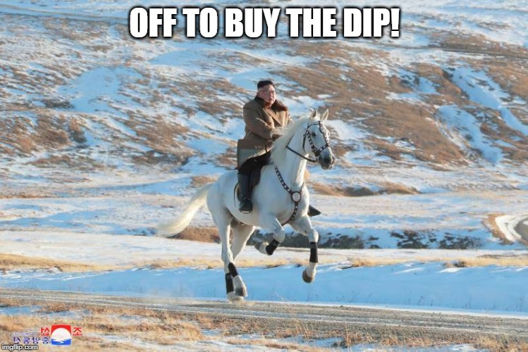 OFF TO BUY THE DIP! | made w/ Imgflip meme maker