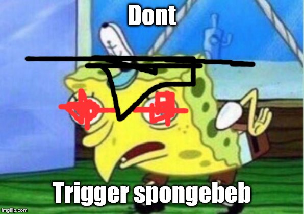 Mocking Spongebob Meme | Dont; Trigger spongebeb | image tagged in memes,mocking spongebob | made w/ Imgflip meme maker