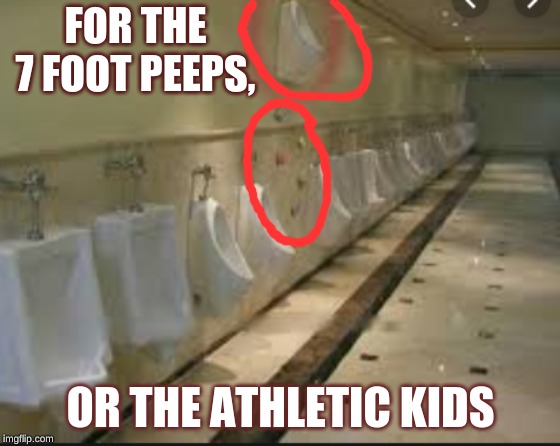 Tall Toilet | FOR THE 7 FOOT PEEPS, OR THE ATHLETIC KIDS | image tagged in memes | made w/ Imgflip meme maker