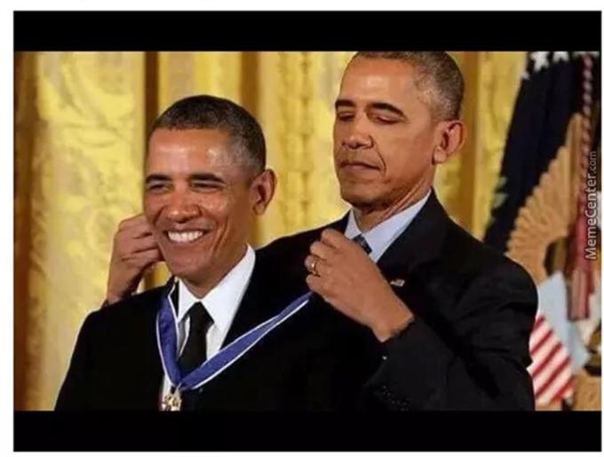 Obama prizes obama Blank Meme Template