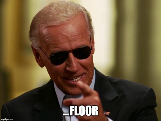 Cool Joe Biden | ...FLOOR | image tagged in cool joe biden | made w/ Imgflip meme maker