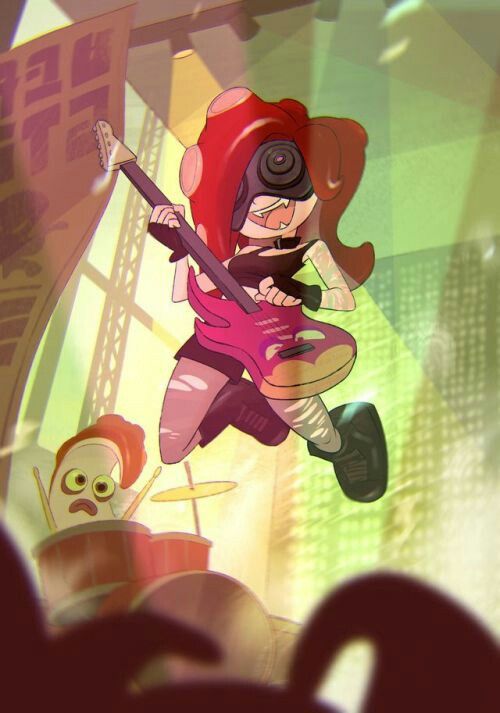 Octoling Rock and Roll Blank Meme Template