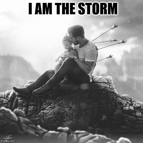 Dad | I AM THE STORM | image tagged in family | made w/ Imgflip meme maker