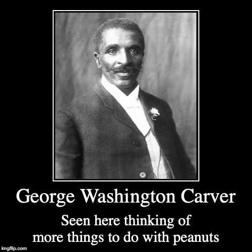 George Washington Carver | image tagged in funny,demotivationals,george washington carver | made w/ Imgflip demotivational maker