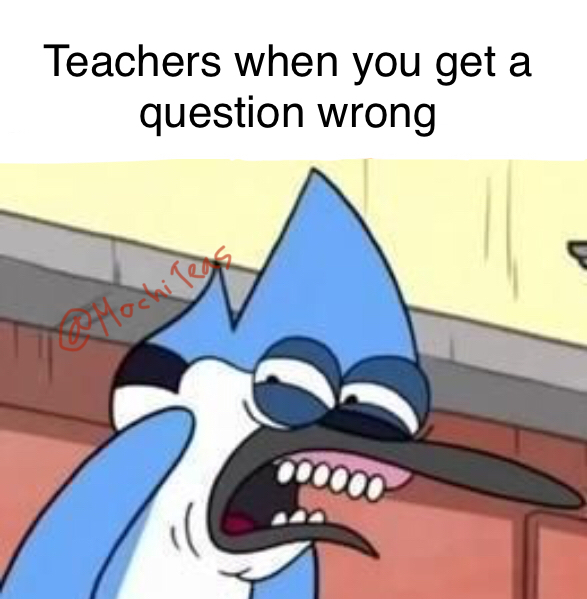 Your teacher when you get a question wrong Blank Meme Template
