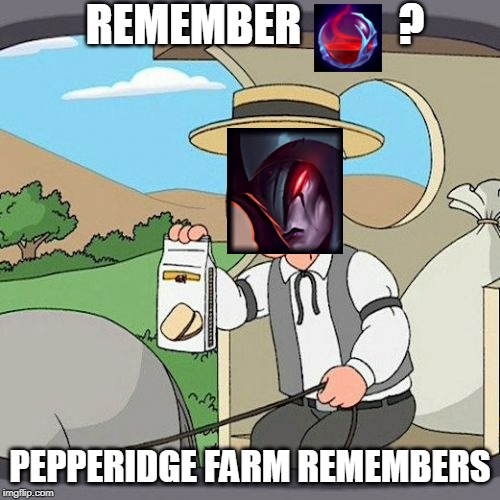 Pepperidge Farm Remembers Meme | REMEMBER           ? PEPPERIDGE FARM REMEMBERS | image tagged in memes,pepperidge farm remembers,AatroxMains | made w/ Imgflip meme maker