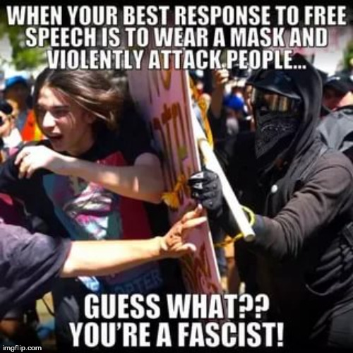 Antifa is Fascist | image tagged in antifa | made w/ Imgflip meme maker