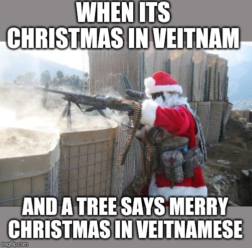 Hohoho | WHEN ITS CHRISTMAS IN VEITNAM; AND A TREE SAYS MERRY CHRISTMAS IN VEITNAMESE | image tagged in memes,hohoho | made w/ Imgflip meme maker