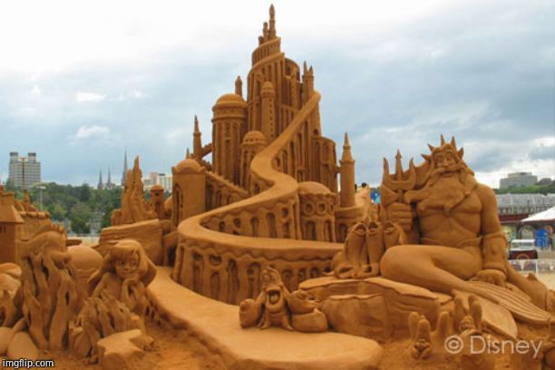 Disney sand castle | image tagged in disney sand castle | made w/ Imgflip meme maker