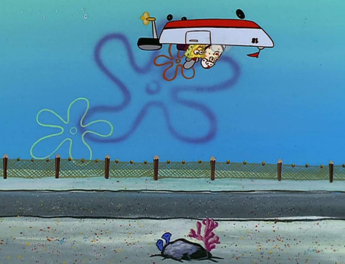 Upside down driving Spongebob Blank Meme Template