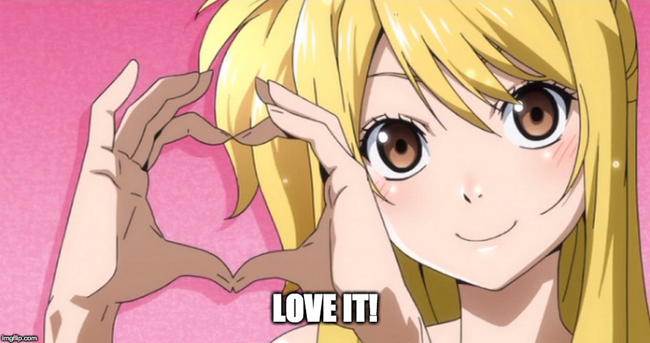 lucy heart | LOVE IT! | image tagged in lucy heart | made w/ Imgflip meme maker