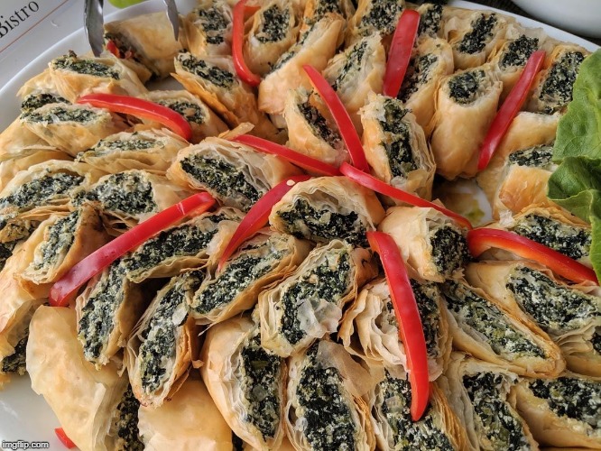 Spanakopita Pile | image tagged in greek | made w/ Imgflip meme maker
