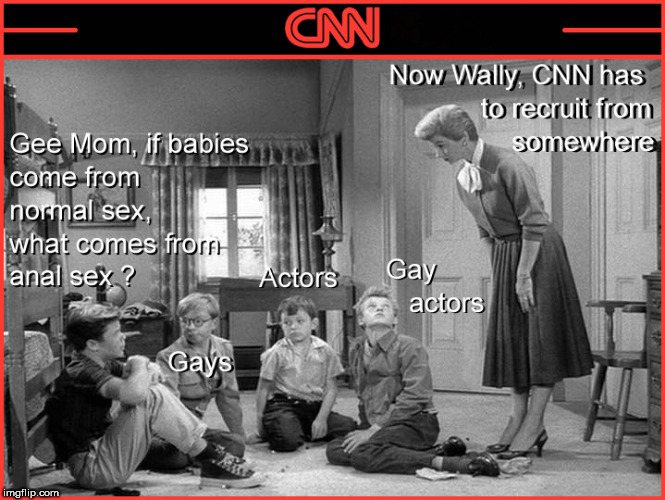 CNN | image tagged in cnn,fake news,leave it to beaver,june cleaver,lol,funny memes | made w/ Imgflip meme maker