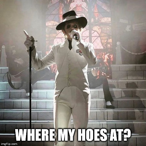 Cardinal Copia of Ghost | WHERE MY HOES AT? | image tagged in cardinalcopia,ghost,pimpin | made w/ Imgflip meme maker