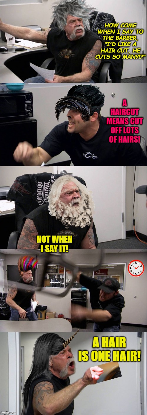 1 Hair Blank Meme Template