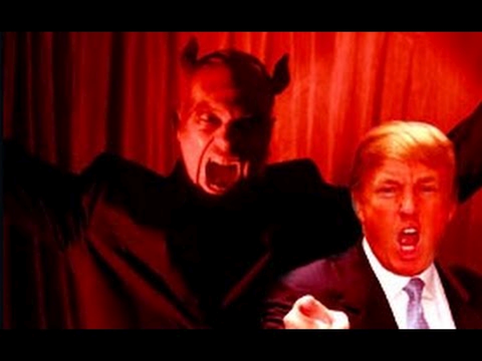 Trump and The Devil Blank Meme Template