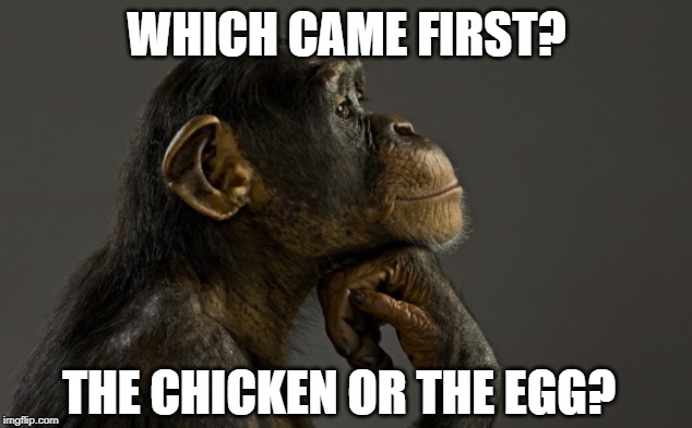 WHICH CAME FIRST? THE CHICKEN OR THE EGG? | made w/ Imgflip meme maker