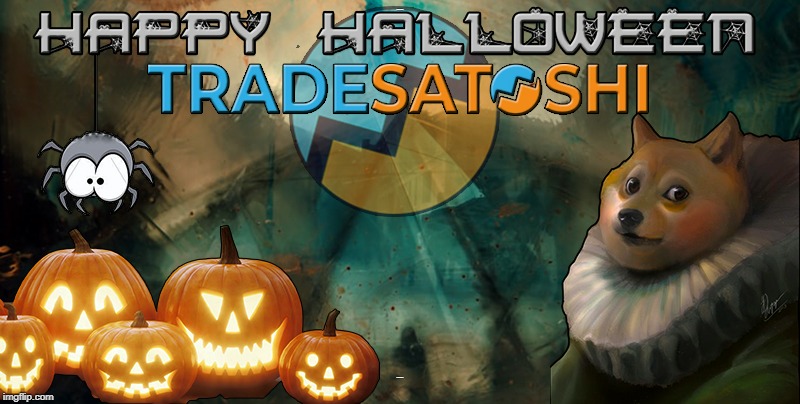 Tradesatoshi Halloween | TRADESATOSHI; TRADESATOSHI | image tagged in tradesatoshi halloween | made w/ Imgflip meme maker
