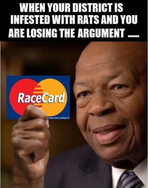 When your district is infested with rats and you are losing the argument -- | image tagged in elijah cummings,rats,crying democrats,race card,shout racist,the racism doesn't exist racist | made w/ Imgflip meme maker