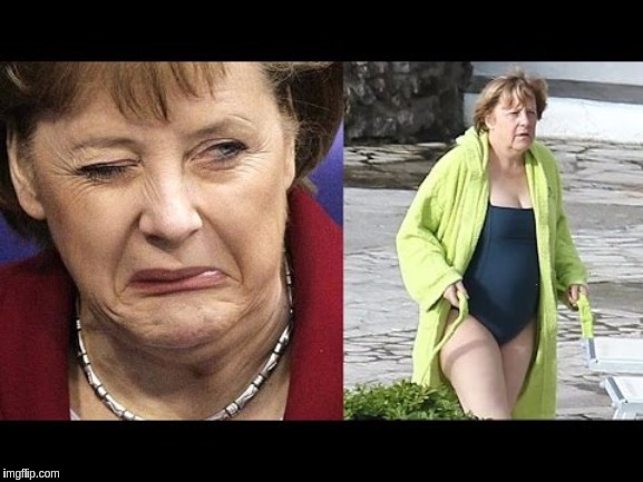 Меркель пляж
