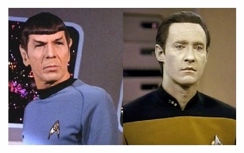 Spock and Data Blank Meme Template