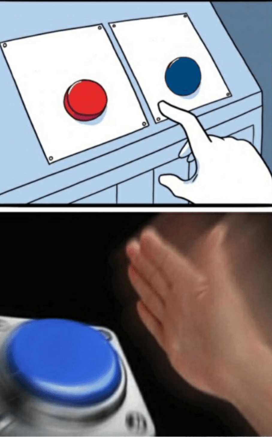 hard choice button meme generator