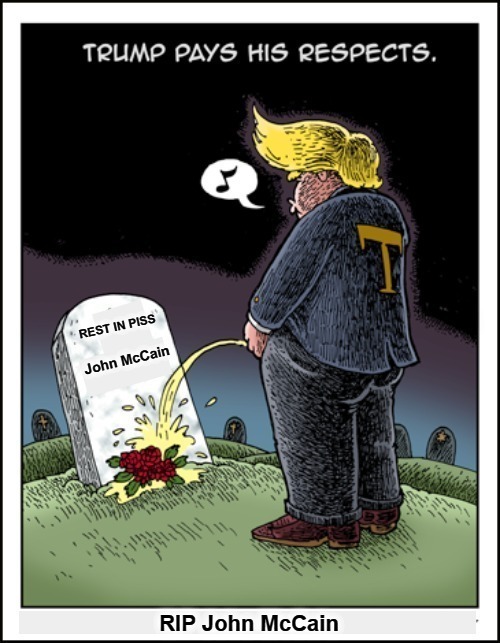 RIP John McCain | RIP John McCain | image tagged in rest in peace,john mccain,john mcstain,pee onit,piss on you,government corruption | made w/ Imgflip meme maker