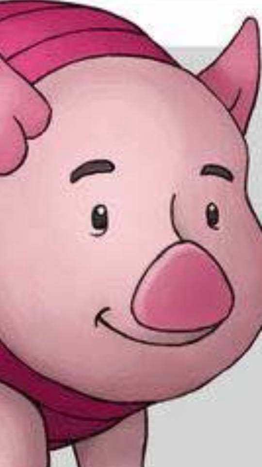 High Quality It's fine it's fine piglet Blank Meme Template