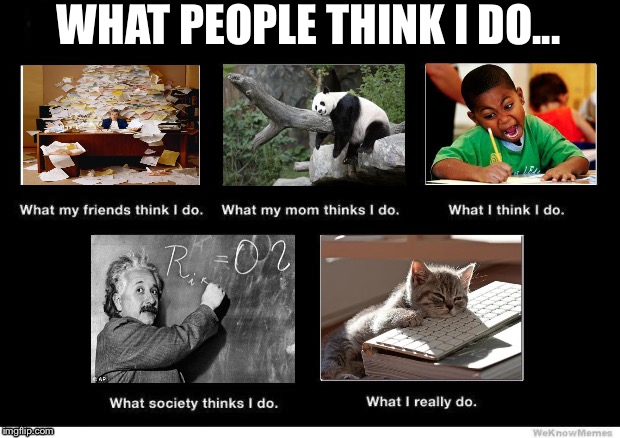 What people think I do | WHAT PEOPLE THINK I DO... | image tagged in what people think i do | made w/ Imgflip meme maker