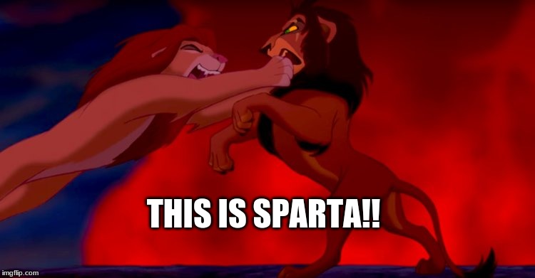 This Is Sparta Lion King Meme GIF