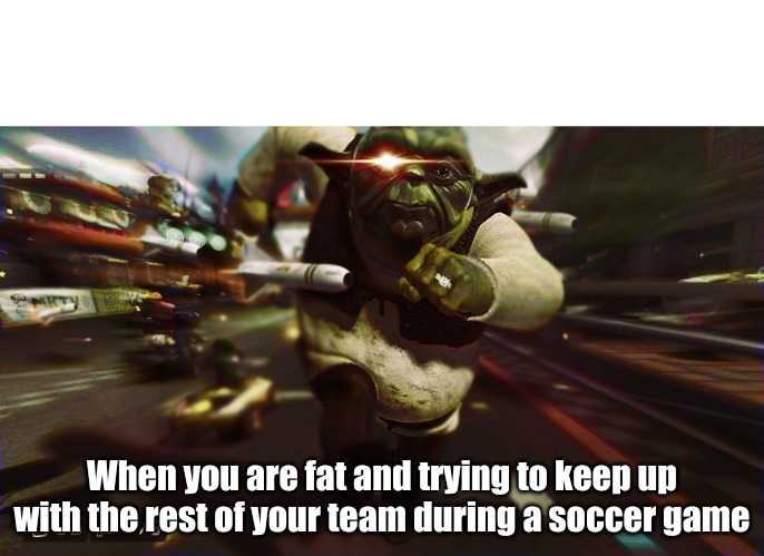 When you are fat and trying to keep up with the rest of your team during a soccer game | image tagged in kids,memes | made w/ Imgflip meme maker