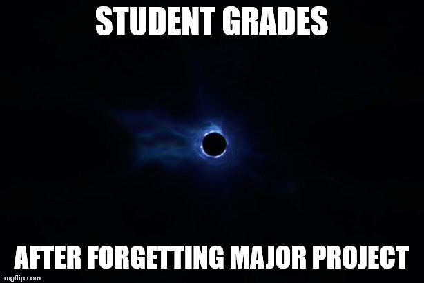STUDENT GRADES; AFTER FORGETTING MAJOR PROJECT | image tagged in education,video games | made w/ Imgflip meme maker